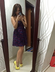 Perfect chinese bombshell removes her stunning miniskirt